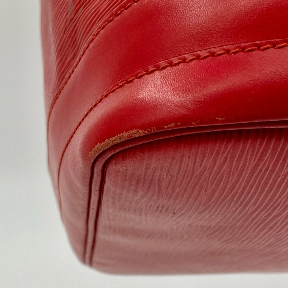 VGUC Louis Vuitton Authentic Epi Noe Red Leather Drawstring Bucket Shoulder Bag - Picture 8 of 17